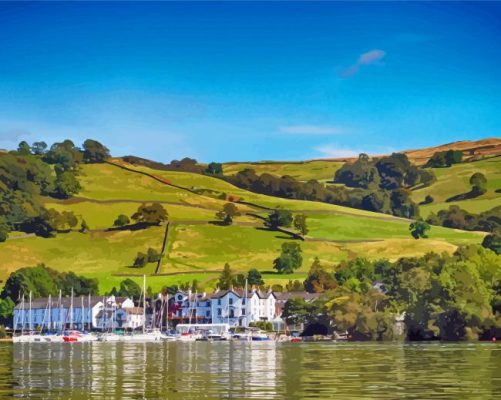 Bowness On Windermere Lake District Paint By Numbers