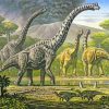 Brontosaurus Dinosaurs Art Paint By Numbers