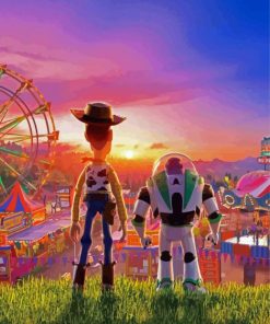 Buzz Lightyear And Woody Back Paint By Numbers