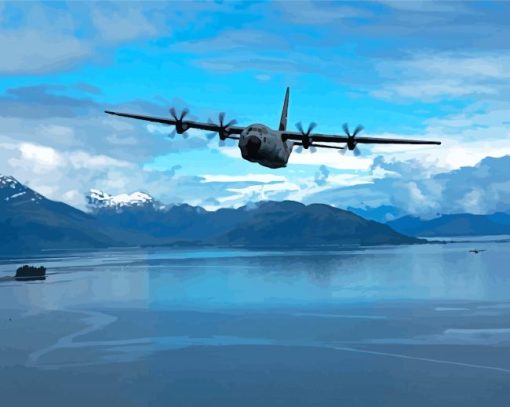 C 130 Hercules Aircraft Paint By Numbers