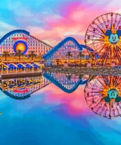 California Adventure Park At Sunset Paint By Numbers