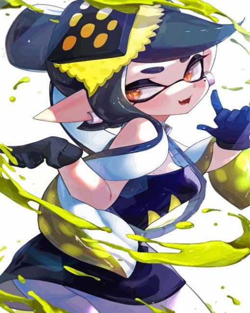 Callie Splatoon 3 Game Paint By Numbers