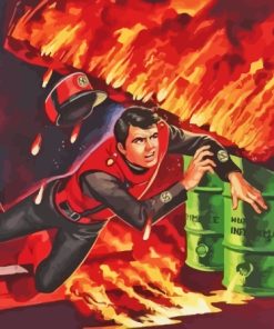 Captain Scarlet Art Paint By Numbers