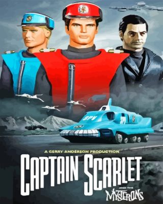 Captain Scarlet Paint By Numbers