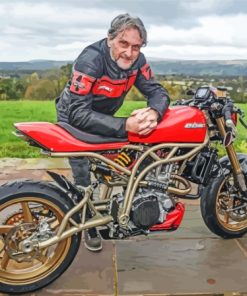 Carl Fogarty Superbike Racer Paint By Numbers