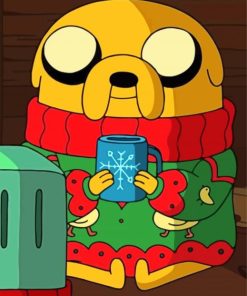 Christmas Jake The Dog Paint By Numbers