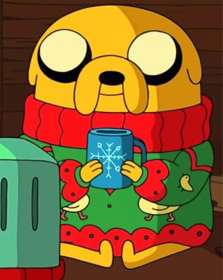 Christmas Jake The Dog Paint By Numbers