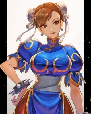 Chun Li Capcom Street Fighter Character Paint By Numbers