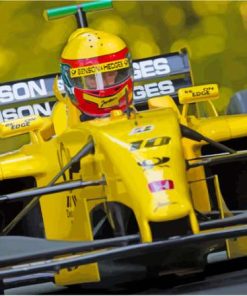 Close Up Yellow F1 Paint By Numbers