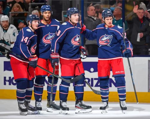 Columbus Blue Jackets Players Paint By Numbers