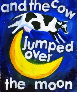 Cow Jumped Over Moon Paint By Numbers