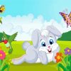 Cute Cartoon Rabbit Paint By Numbers