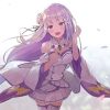 Cute Emilia Re Zero Character Paint By Numbers