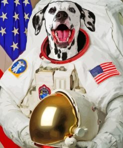 Dalmatian Dog Astronaut Paint By Numbers