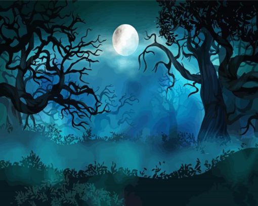 Drak Spooky Forest Paint By Numbers