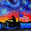 Easy Rider Starry Night Paint By Numbers