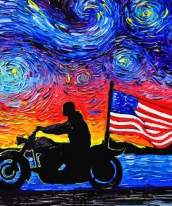 Easy Rider Starry Night Paint By Numbers