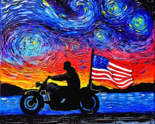 Easy Rider Starry Night Paint By Numbers