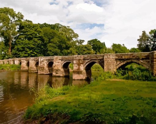 Essex Bridge Shugborough Paint By Numbers