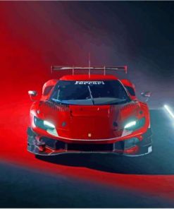 Ferrari 296 GT3 Sport Car Paint By Numbers