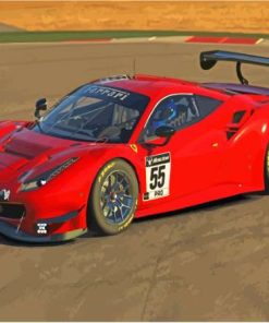 Ferrari 488 GT3 Evo Paint By Numbers