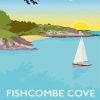 Fishcombe Cove Brixham Devon Poster Paint By Numbers