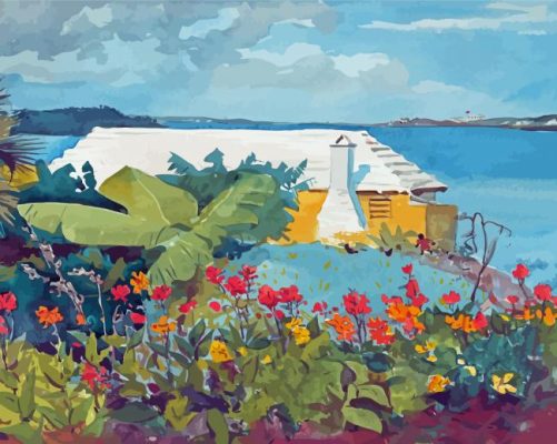 Flower Garden And Bungalow Bermuda Homer Winslow Paint By Numbers