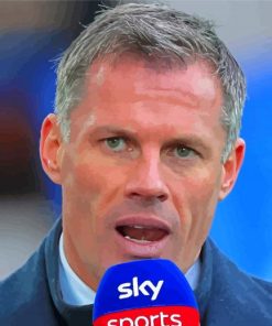 Former Footballer Jamie Carragher Paint By Numbers