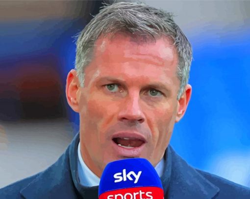 Former Footballer Jamie Carragher Paint By Numbers