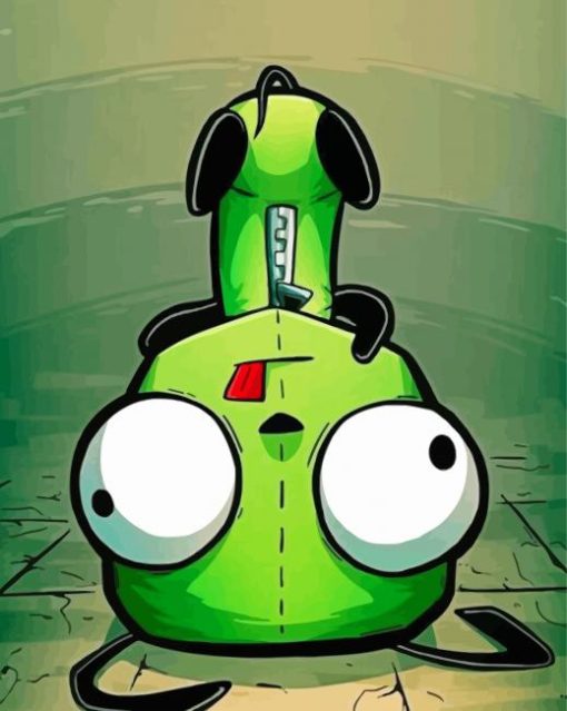 Funny GIR Invader Zim Paint By Numbers