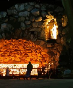 Grotto Of Notre Dame Paint By Numbers