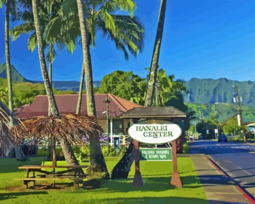 Hanalei Bay Hawaii Paint By Numbers