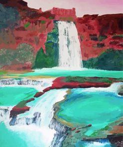 Havasu Falls Art Paint By Numbers