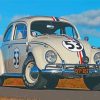 Herbie Car Volkswagen Beetle Paint By Numbers