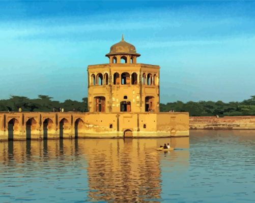 Hiran Minar Gujrat Pakistan Paint By Numbers