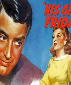 His Girl Friday Illustration Paint By Numbers