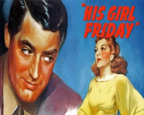 His Girl Friday Illustration Paint By Numbers