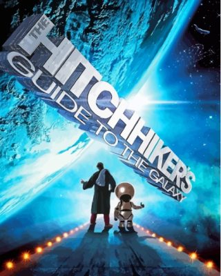 Hitchhikers Guide To The Galaxy Science Fiction Paint By Numbers