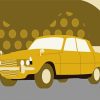 Illustration Rover P6 Car Paint By Numbers