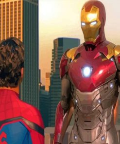 Iron Man And Spiderman Paint By Numbers