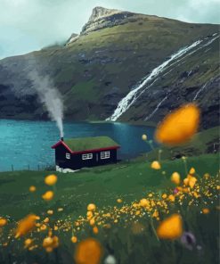 Isolated House Beautiful View Paint By Numbers