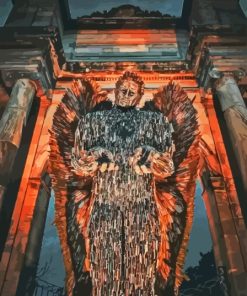 Knife Angel England Sculpture Paint By Numbers