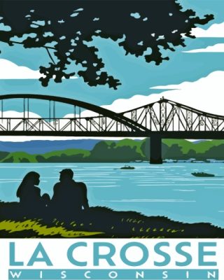 La Crosse Wisconsin Poster Paint By Numbers