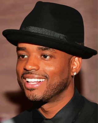 Larenz Tate With Hat Paint By Numbers