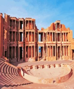 Libya Sabratha Ancient Theatre Paint By Numbers