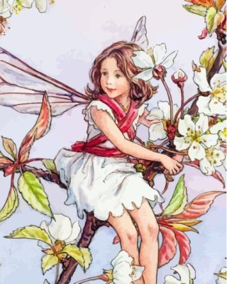 Little Fairy And Flowers Paint By Numbers