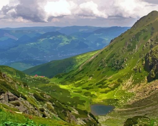 Maramures Landscape Paint By Numbers