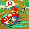 Mario Kart And Luigi Game Paint By Numbers