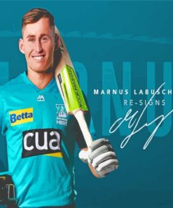 Marnus Labuschagne Poster Paint By Numbers