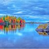 Millinocket Lake Maine Landscape Paint By Numbers